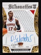 2013-14 Panini Preferred Silhouettes Prime 25/25 Dennis Schroder #382 Auto 3k5