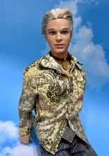 2005 Fashion Fever Ken Model Trends rooted blonde hair