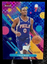2025-26 Topps Finest TYRESE MAXEY Common Blue X-Fractor #/99