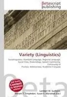 Lambert M. Surhone (U. A.) | Variety (Linguistics) | Taschenbuch | Englisch