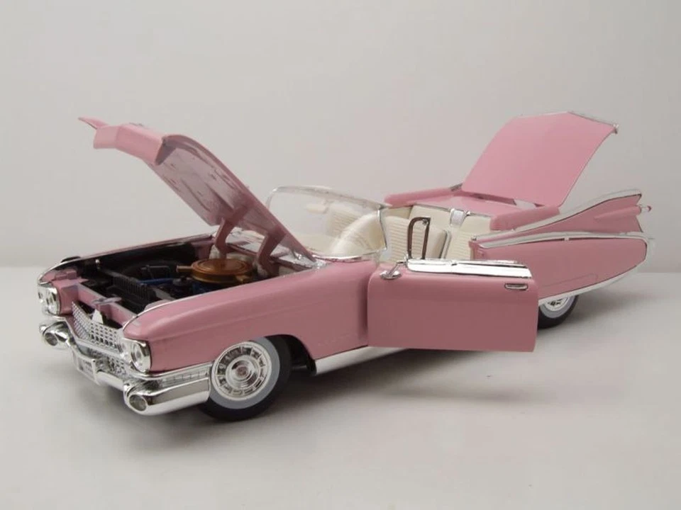 Cadillac Eldorado Biarritz Convertible 1959 Rosa Modelo De Coche 1:18 Maisto - Imagen 4 de 4