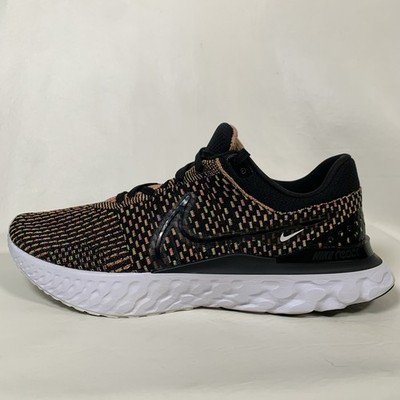 Men s Nike React Infinity Run Flyknit Shoes Size 14 Black Multicolor Dh5392-002