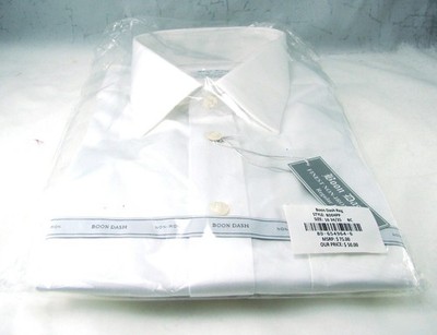 Boon Dash Reg Passform Nicht Bügeln 100% Baumwolle Weiß BD-654964-6 Kleid Hemd