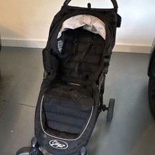 Baby Jogger City Mini Single Jogger Stroller Black 4-Wheel Rubber Tires
