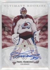 2020 Upper Deck Ultimate Collection Rookies /299 Tier 1 Pavel Francouz Auto 1b8