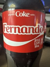 Share a Coke with   Fernando   2025 Personalized Gift Coca Cola Bottle 20oz
