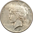 1928-S Peace Silver Dollar $1, About Uncirculated AU+