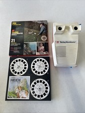 Vintage GAF Talking View-Master Untested Red/white W/ Heidi Johanna Spyri 3-D