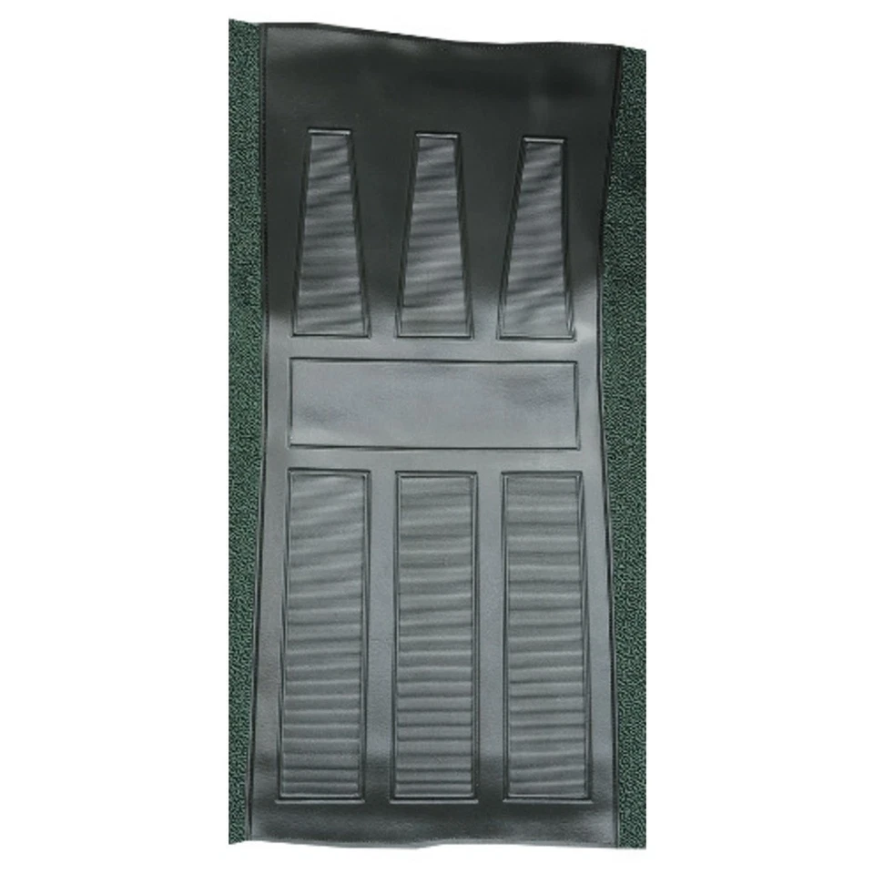 Alfombra para Ford Torino GT 1970-71 2 puertas techo rígido 4 velocidades con 2 insertos verde oscuro Foto 3 de 4