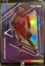 Panini Chronicles Recon Anthony Edwards #23 Georgia Bulldogs Basketball Card