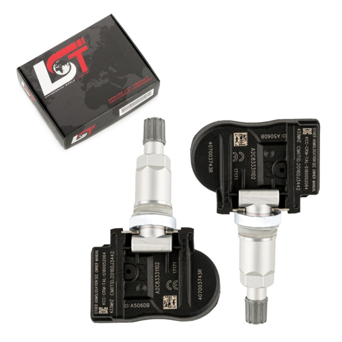 2X RDCI TPMS Sensor Tire Pressure Sensor 433 MHz For RENAULT LATITUDE L70