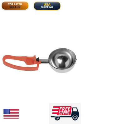 Vollrath 47388 S/S 8 Oz. / 4 Squeeze Disher Orange Handlesilver 1 Count Pack Of