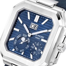 Patek Philippe Cubitus Watch 45MM Blue Index Hour Markers Dial Platinum 3