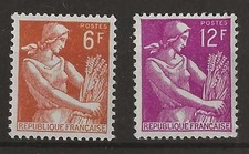 France 1957 - Harvester, New Values Set of 2 - MNH