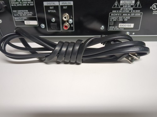 SONY CDP-CE500 5-Disc CD Player Exchange System USB Recorder + OEM Remote Tested - Picture 12 of 16