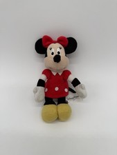 Vestido Rojo Exclusivo Parques Disney Minnie Mouse 6" Imán de Peluche Manos Pies