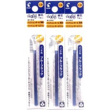 Pilot FriXion Ball Slim Blue Black Ink Refill 0.38mm Pack of 3 Cartridges