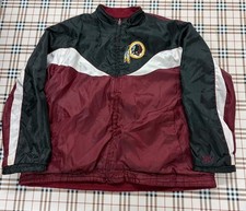 Vintage Washington Redskins Reversible NFL Jacket Burgundy/Black Size XXL