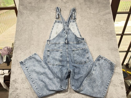 We the Free Latzhose Erwachsene Größe Medium blau Denim Ziggy gerades Bein helle Waschung - Bild 3 von 12