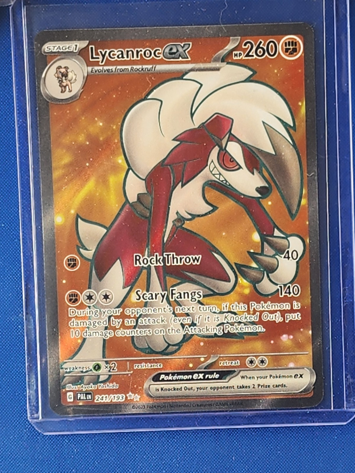 Lycanroc ex - 241/193 - Ultra Rare - Paldea Evolved - Pokemon - Near Mint/Mint