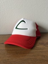 Adult Pok mon Ash Ketchum Stitch A-Frame Trucker Mesh Snapback Hat