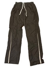 Nike Nylon Windbreaker Dance Gymnastics Track Baggy Pants Sz S Reflective Y2K