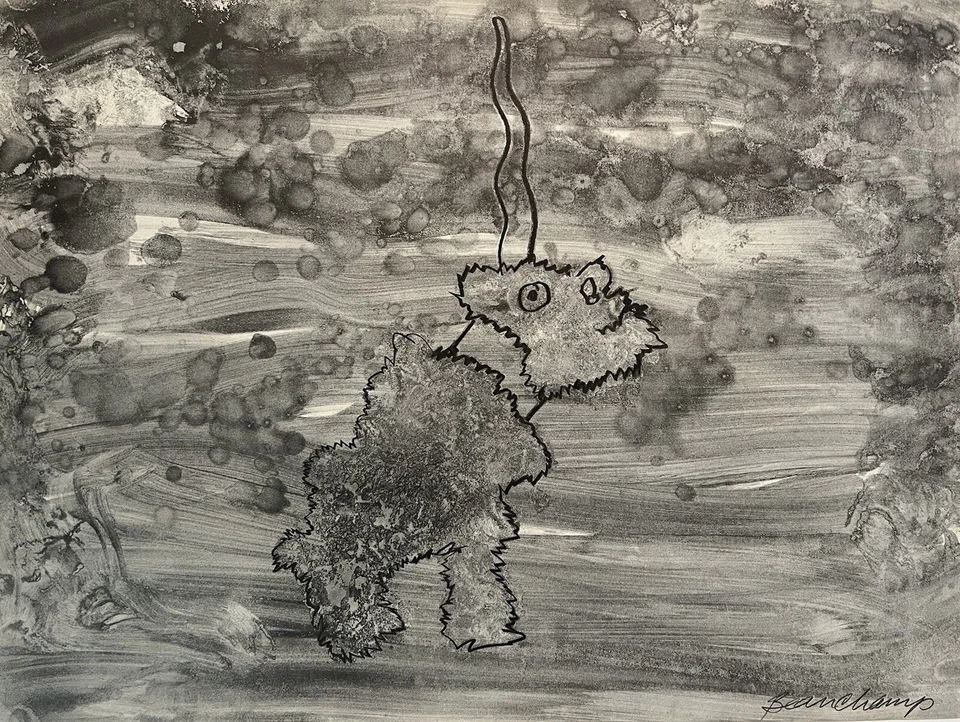 Robert Beauchamp American Provincetown Expressionist Zeichnung signiert aufgelistet - Bild 2 von 4