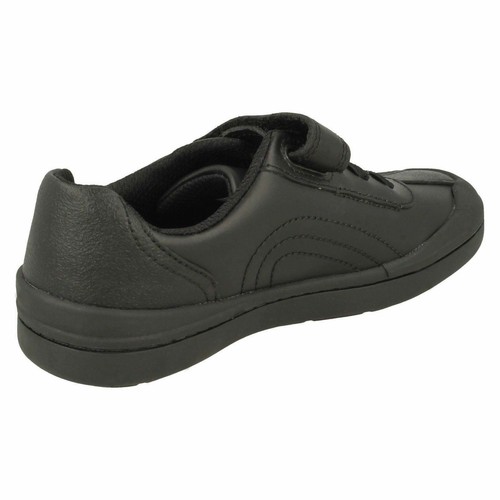 Boys Clarks 'Rock Pass' T & K Black Leather School Shoes - Picture 12 of 18