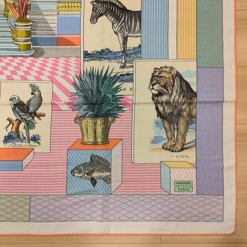 Unused HERMES Carre 140 Grand Theatre Nouveau Cashmere Silk Wrap Bandana 140cm - Picture 15 of 24
