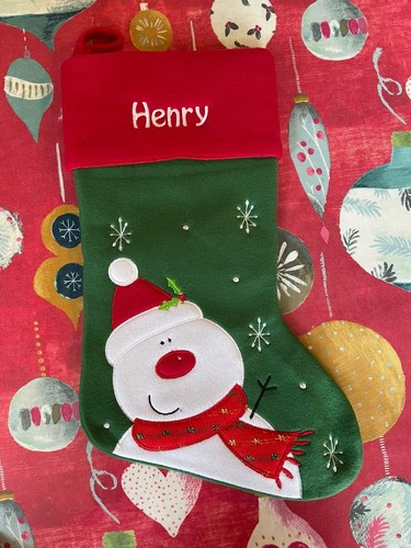 Luxury Personalised Christmas Stocking - Embroidered or Printed - Xmas Sock - Picture 14 of 21