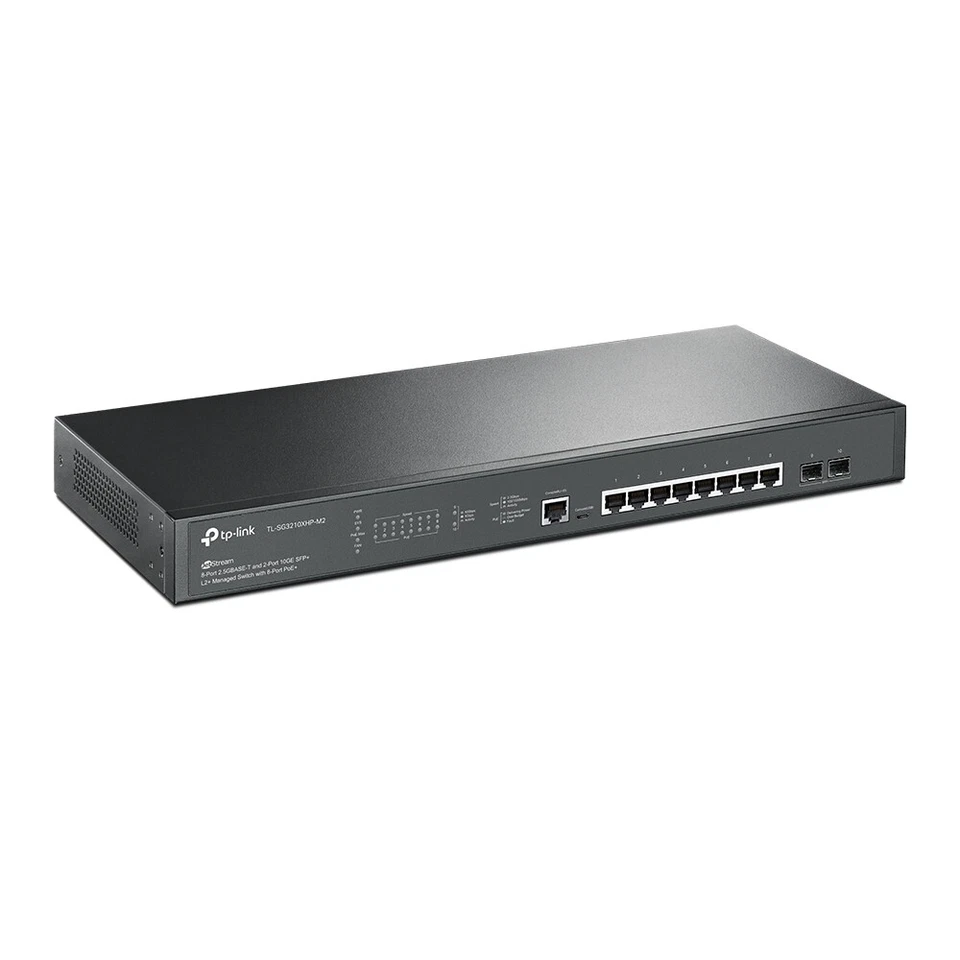 TP-Link - TL-SG3210XHP-M2 - JetStream 8-Port 2.5GBASE-T and 2-Port 10GE SFP+ L2+ - Bild 2 von 3