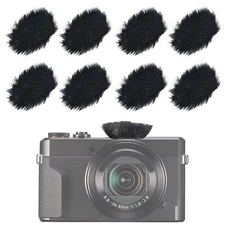SUNMON Camera Mic Windscreen Dead Cat, Furry Camera Wind Muff Wind Cover for ...