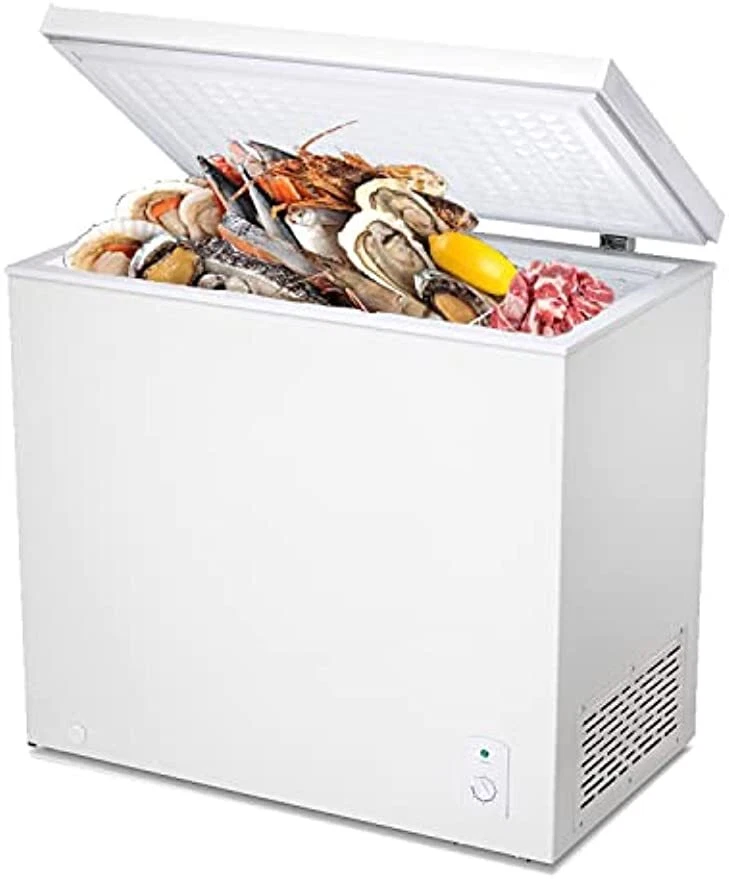 Chest Freezer Compact - 7.0 Cu.ft Small Deep Freezer Spare Freezer White