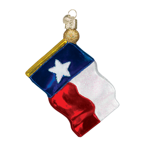 034-Texas-State-Flag-034-36045-X-Old-World-Christmas-Glass-Ornament-w-OWC-Box