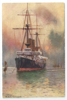 HMS CANOPUS Canopus Klasse Schlachtschiff Royal Navy unbenutzt PC