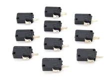 10 Pack of Ultimarc 125g .187" Microswitch For Arcade Pushbuttons