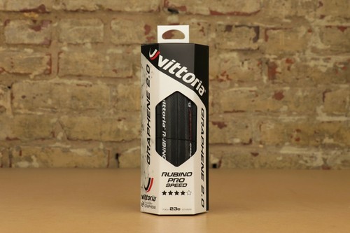 Vittoria Rubino Pro Speed G2.0 700x23,25 All Black Folding Road Racing Bike Tire - Picture 3 of 6