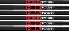 KBS Tour CUSTOM SERIES 5-PW - BLACK PEARL / RED & BLACK LABEL - Stiff Flex