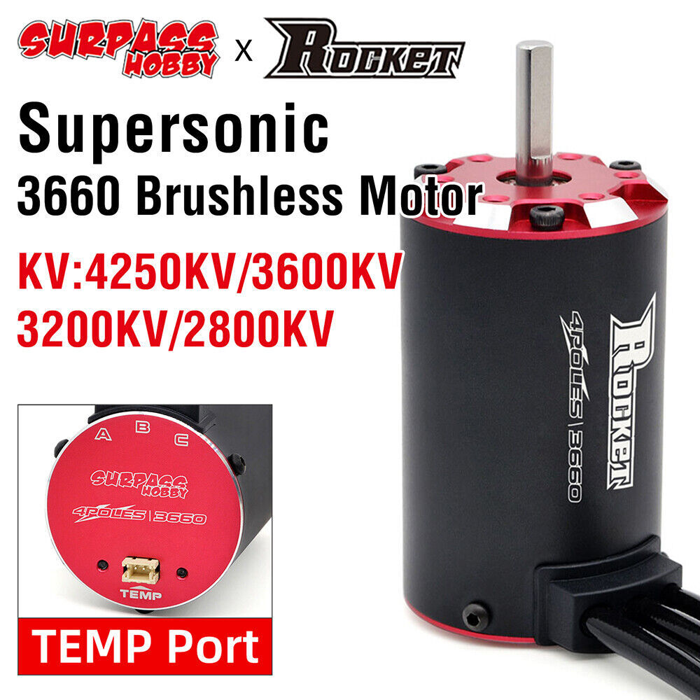Rocket 3674 Brushless Motor for 1/8 1/10 Tamiya GTR Traxxas RC