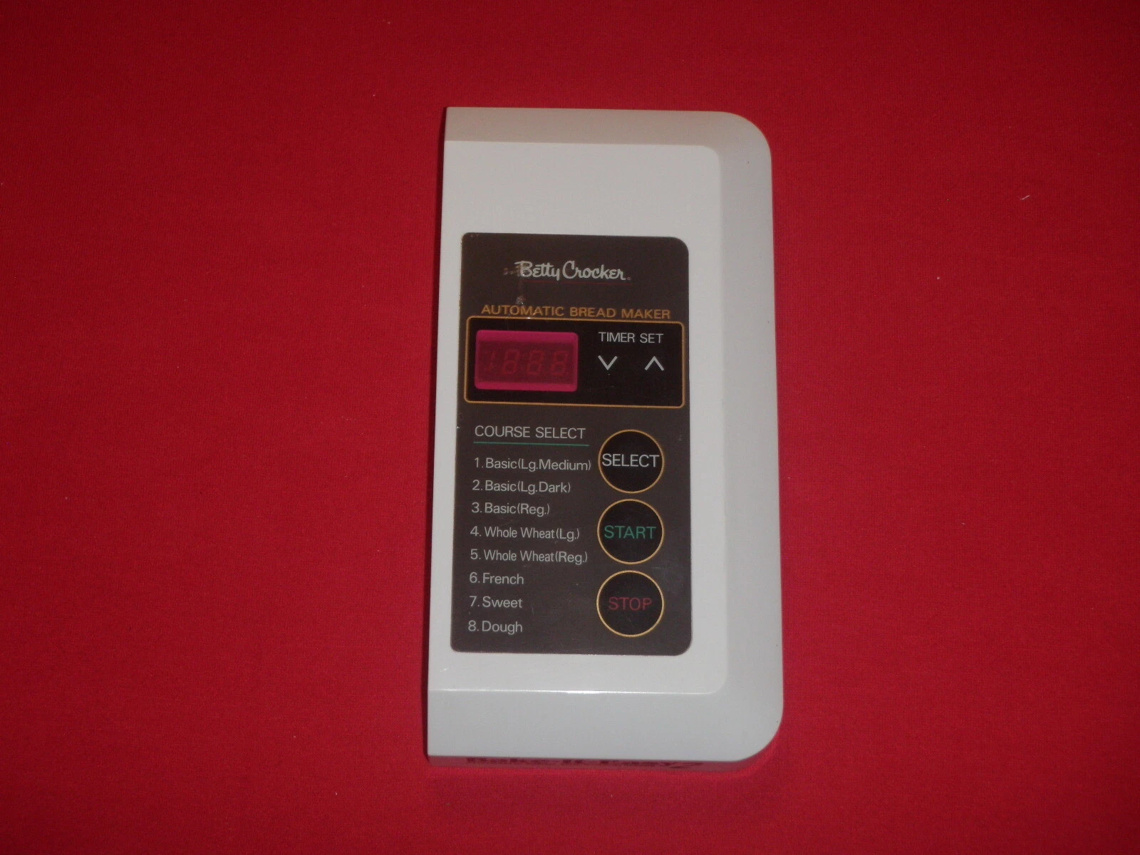 Betty Crocker bread machine Control Panel for Model BC-1692