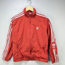 Adidas Trefoil Zip-Up Windbreaker Jacket Womens Small pink