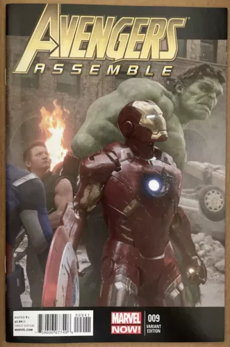 AVENGERS ASSEMBLE #9 1:50 NM/NM- HTF Movie Photo Variant PLEASE LOOK AT PICS