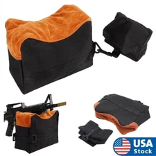 Front & Rear Shooting Range Sand Bag Set Rifle Gun Bench Rest Stand Bag Hunting