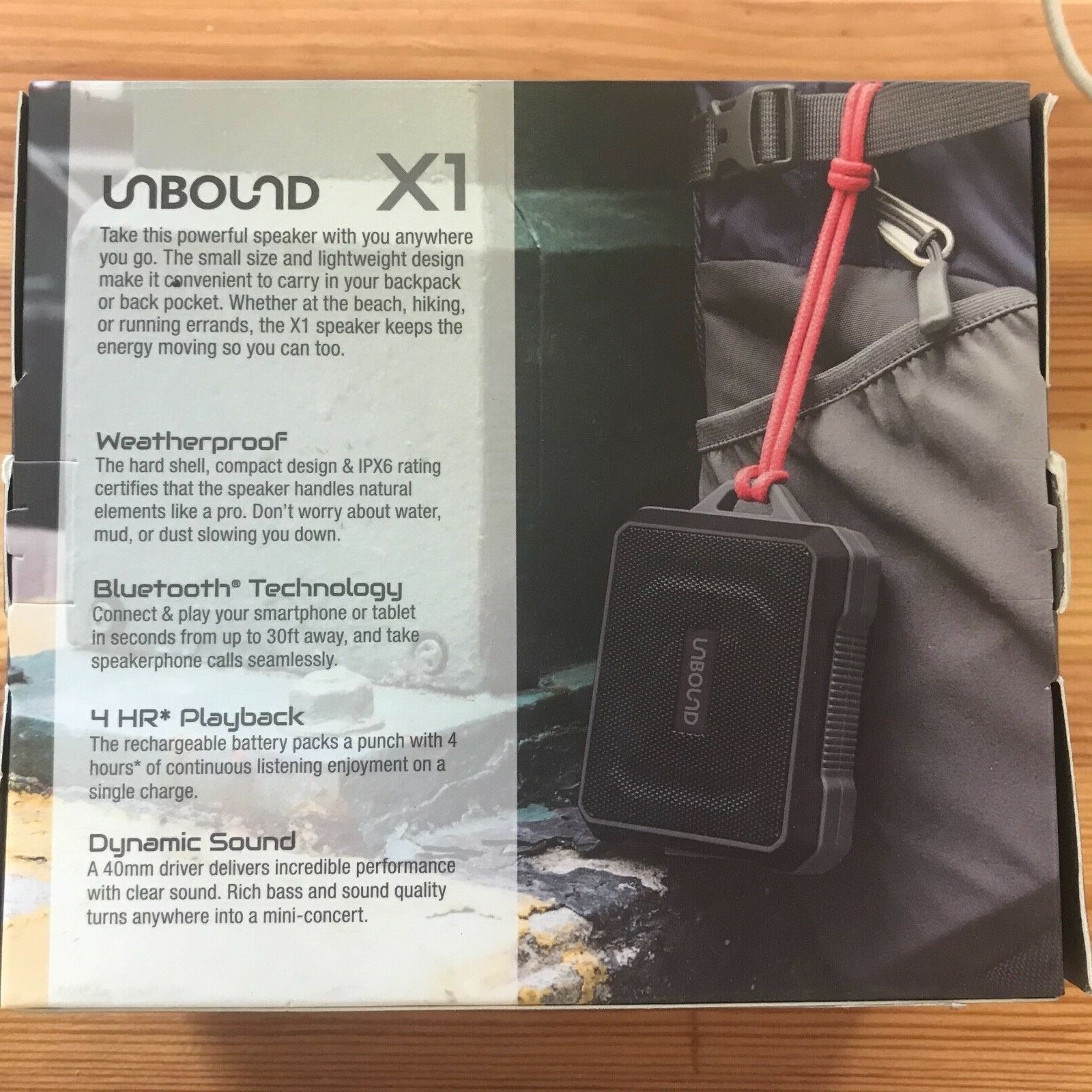 unbound x7 rugged wireless speaker