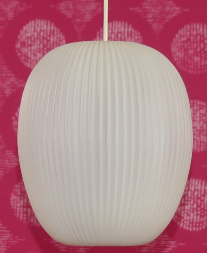 Lampe Kunststoff 60er 70er Erco 2101 Aloys Gangkofner Plisseelampe cocoon retro - Bild 5 von 9