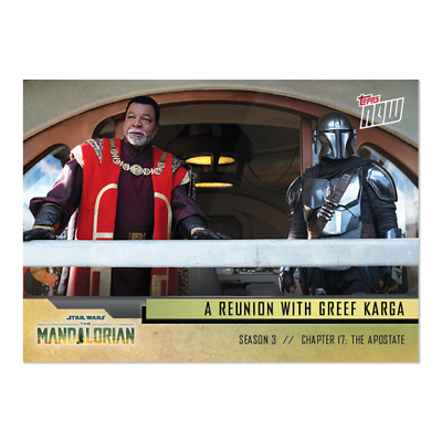 Topps STAR WARS MANDALORIAN SEASON 3 EPISODE 1 - 5 CARD SET