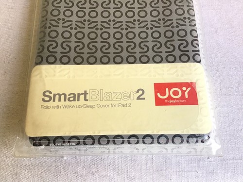 New The Joy Factory SmartBlazer2 Faux Leather Black Folio Hard Case Apple iPad 2 - Picture 3 of 4