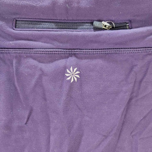 Pantalones Cortos Athleta Contender Story Pantalones Cortos Pequeños Púrpura Forrados Compresión Ropa Activa - Imagen 4 de 6