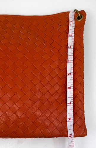 Authentic Bottega Veneta Intrecciato Leather handbag, Orange color w/Dustbag - Picture 9 of 13