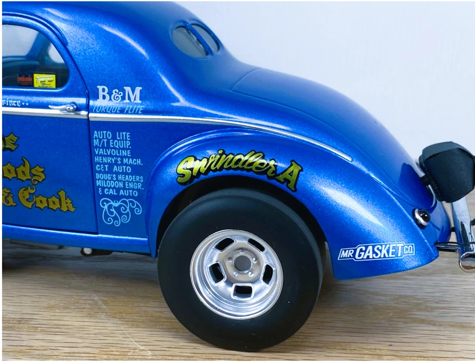 NHRA 1Hot Rod Race Car Dragster18Classic24Custom12Concept1930GT1940Carousel BLUE - Image 2 of 4